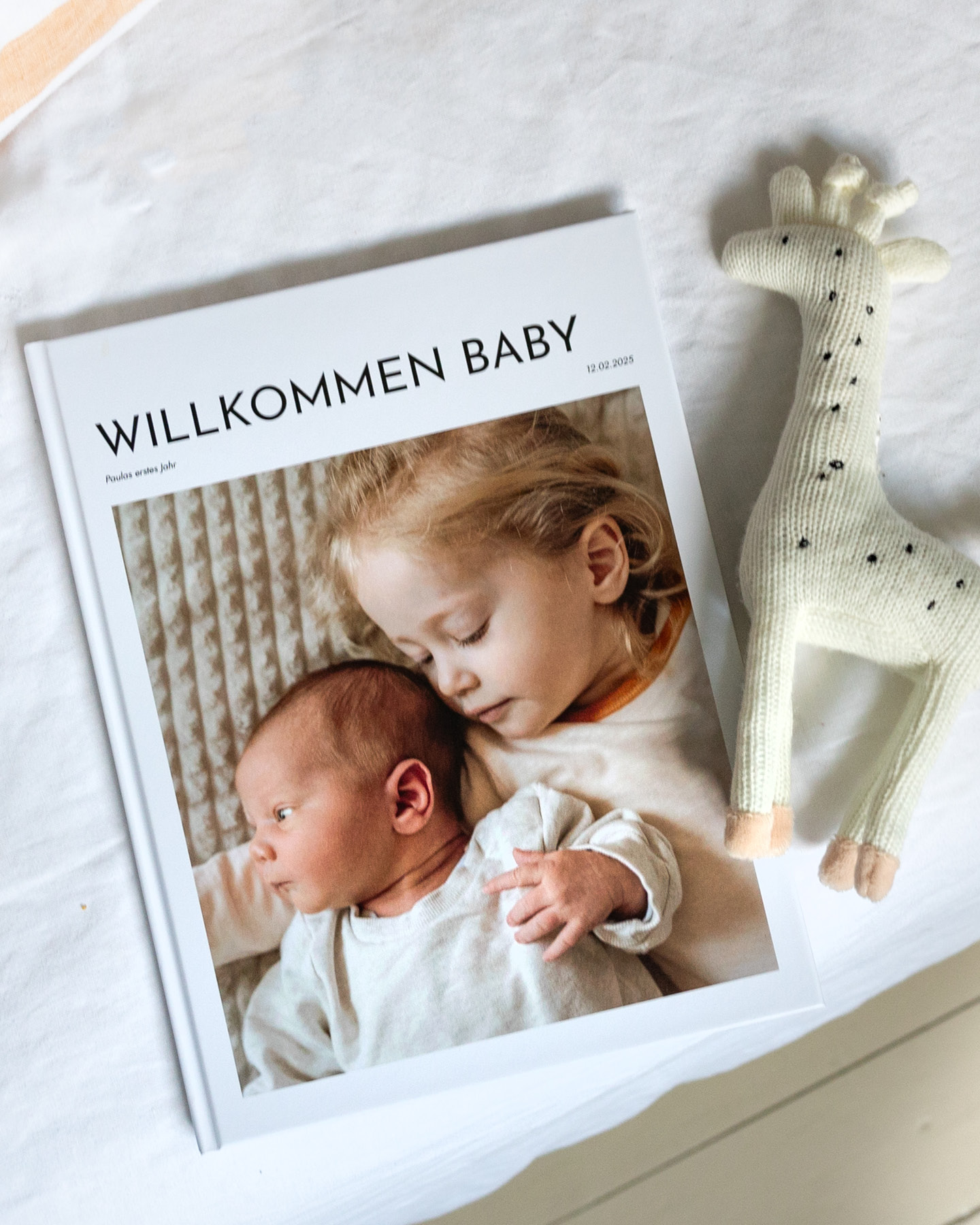 Baby-Fotoalbum mit Foto-Cover