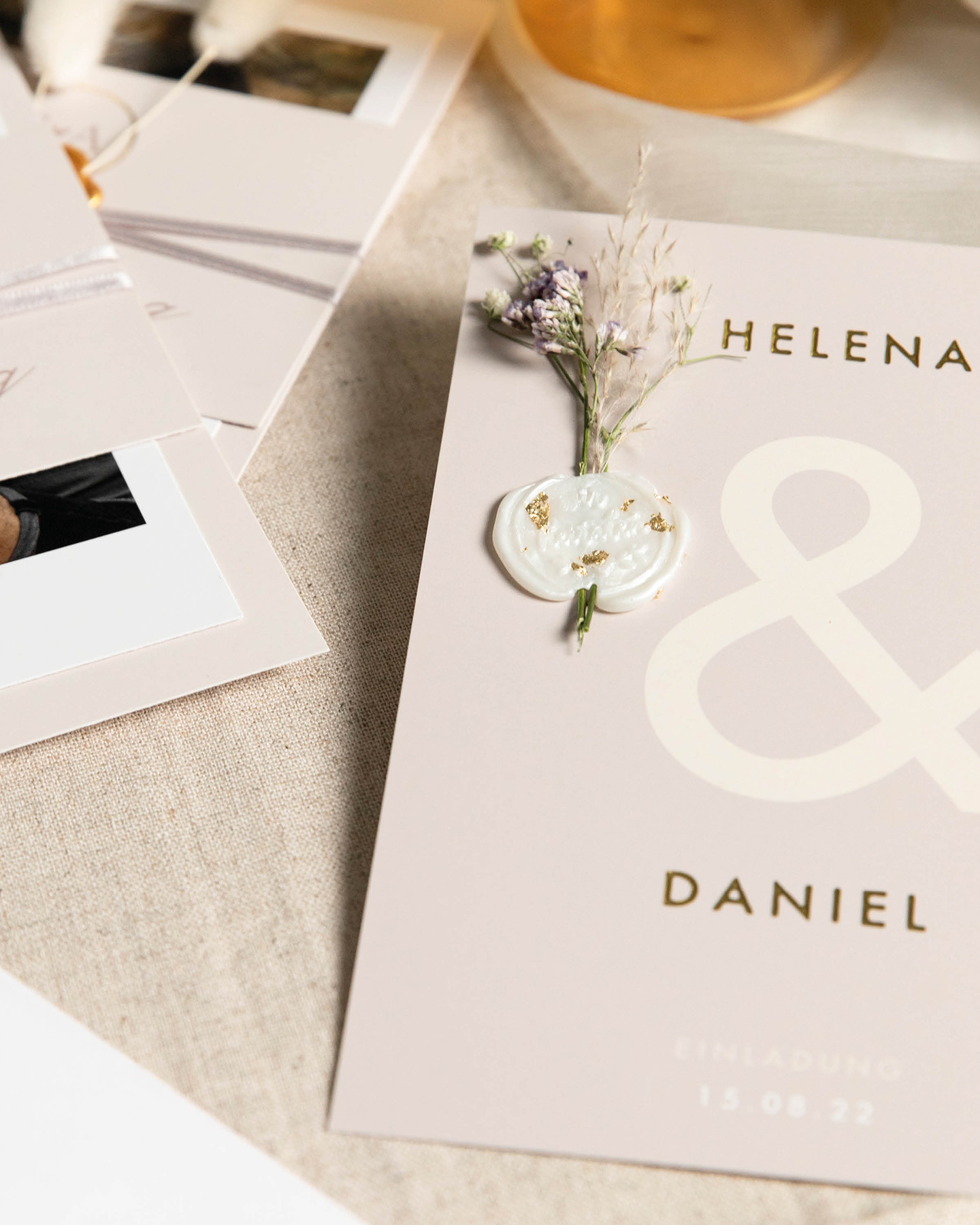 Hochzeitseinladung selber basteln
